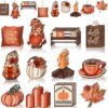 WF7841MAX_1 Maitys 36 Pcs Fall Tree Ornaments Thanksgiving Gnome Wooden Hanging Decor