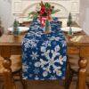Siilues 220 GSM Merry Christmas Table Runner 13x72 Inch Home Party Decor