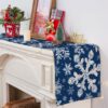 Siilues 220 GSM Merry Christmas Table Runner 13x72 Inch Home Party Decor